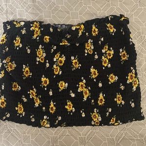 Faded Rose crop tube top large